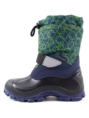 lamino Botki zimowe w kolorze granatowo-zielonym rozmiar: 27