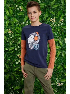 lamino Koszulka w kolorze granatowo-pomarańczowym rozmiar: 122