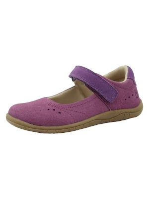 lamino Skórzane baleriny barefoot w kolorze fioletowym rozmiar: 30