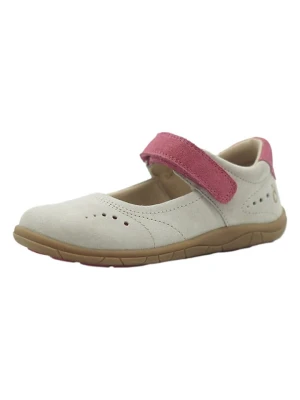 lamino Skórzane baleriny w kolorze białym do chodzenia na boso rozmiar: 26