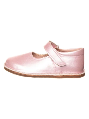 lamino Skórzane baleriny w kolorze jasnoróżowym do chodzenia na boso rozmiar: 24