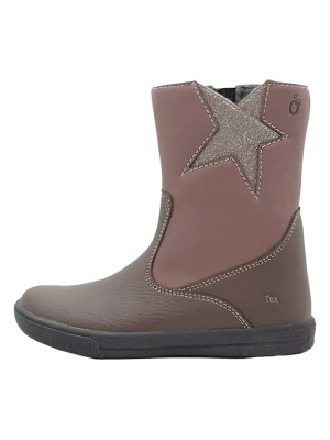 lamino Skórzane botki w kolorze fiołkowym rozmiar: 36