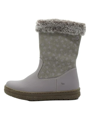 lamino Skórzane botki w kolorze szarym rozmiar: 34