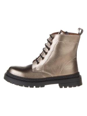 lamino Skórzane botki w kolorze złotym rozmiar: 30