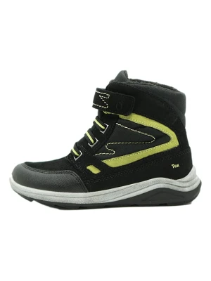 lamino Skórzane botki zimowe w kolorze czarnym rozmiar: 32