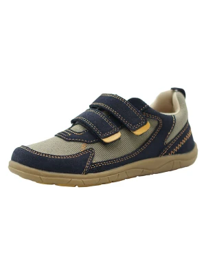 lamino Skórzane buty barefoot w kolorze granatowo-oliwkowym rozmiar: 26