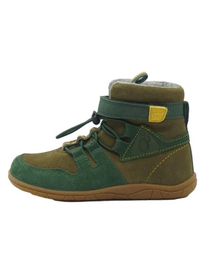 lamino Skórzane buty barefoot w kolorze zielonym rozmiar: 26