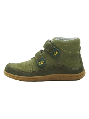 lamino Skórzane buty barefoot w kolorze zielonym rozmiar: 25