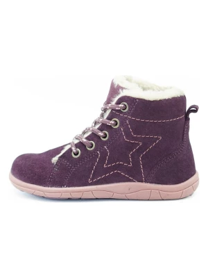 lamino Skórzane buty w kolorze fioletowym do chodzenia na boso rozmiar: 25