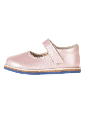 lamino Skórzane buty w kolorze jasnoróżowym do chodzenia na boso rozmiar: 21