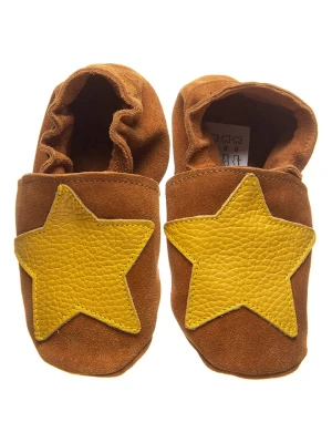 lamino Skórzane buty w kolorze pomarańczowym do raczkowania rozmiar: 22/23