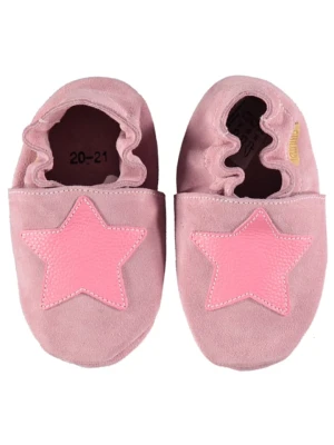 lamino Skórzane buty w kolorze różowym do raczkowania rozmiar: 24/25