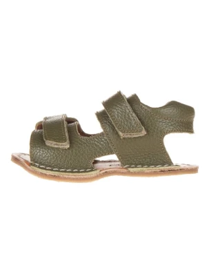 lamino Skórzane sandały barefoot w kolorze khaki rozmiar: 25