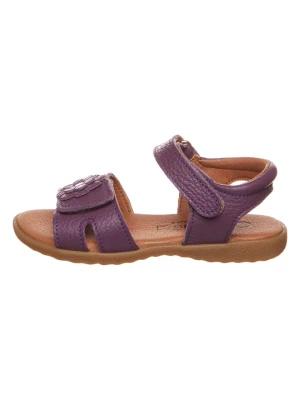lamino Skórzane sandały w kolorze fioletowym rozmiar: 31