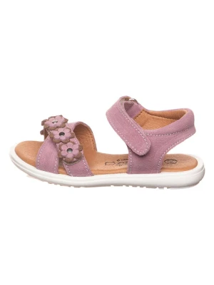 lamino Skórzane sandały w kolorze jasnoróżowym rozmiar: 24