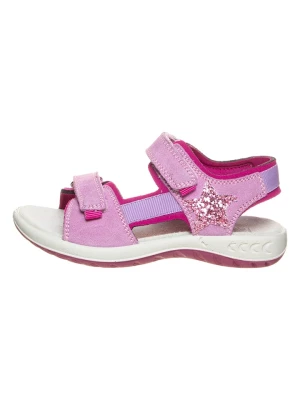 lamino Skórzane sandały w kolorze różowym rozmiar: 34