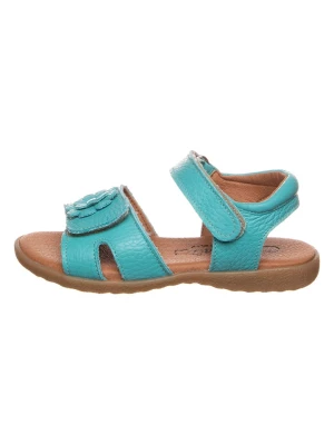 lamino Skórzane sandały w kolorze turkusowym rozmiar: 30