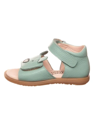 lamino Skórzane sandały w kolorze turkusowym rozmiar: 28