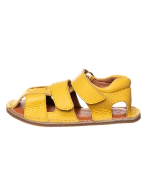 lamino Skórzane sandały w kolorze żółtym do chodzenia na boso rozmiar: 23