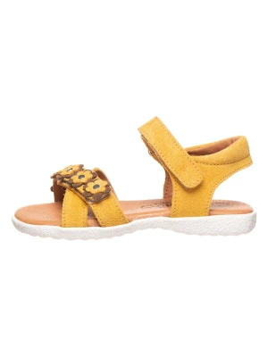 lamino Skórzane sandały w kolorze żółtym rozmiar: 29