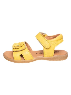 lamino Skórzane sandały w kolorze żółtym rozmiar: 30