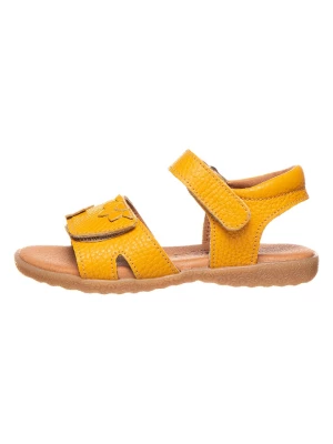 lamino Skórzane sandały w kolorze żółtym rozmiar: 31