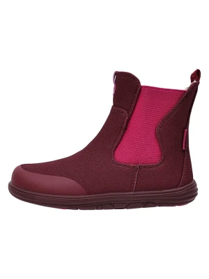 lamino Skórzane sztyblety barefoot w kolorze czerwonym rozmiar: 30