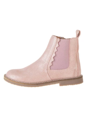 lamino Skórzane sztyblety w kolorze jasnoróżowym rozmiar: 34