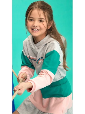 lamino Spódnica w kolorze turkusowo-jasnoróżowo-janoszarym rozmiar: 104