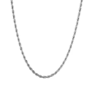 Łańcuszek ICED STUFF Rope Białe złoto