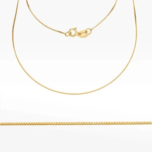 Łańcuszek ze złota  kostka pełny Filipowicz