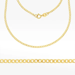 Łańcuszek ze złota pacerka pełny Filipowicz