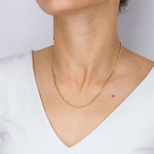 Łańcuszek ze złota  pancerka pełna Filipowicz