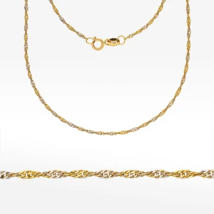 Łańcuszek ze złota  singapur pełny Filipowicz