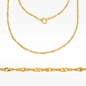 Łańcuszek ze złota singapur pełny Filipowicz