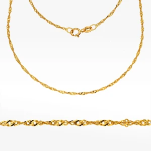 Łańcuszek ze złota singapur pełny Filipowicz