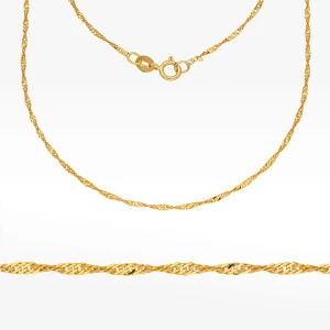 Łańcuszek ze złota singapur pełny Filipowicz