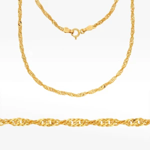 Łańcuszek ze złota singapur pełny Filipowicz