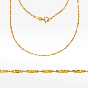 Łańcuszek ze złota singapur pełny Filipowicz