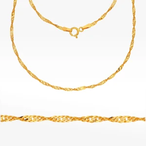 Łańcuszek ze złota singapur pełny Filipowicz