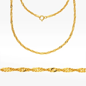 Łańcuszek ze złota singapur pełny Filipowicz