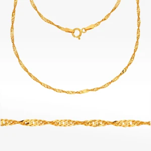 Łańcuszek ze złota singapur pełny Filipowicz