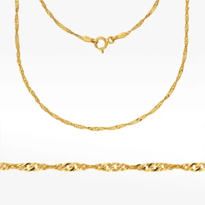 Łańcuszek ze złota singapur pełny Filipowicz