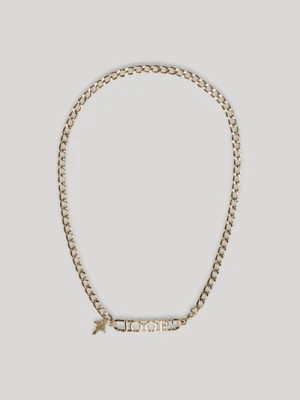 Łańcuszkowy pasek w kolorze złotym Joop