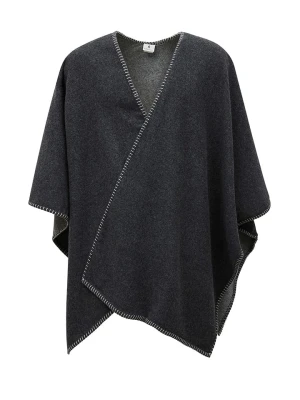 Lanerossi Ponczo "Margot" w kolorze czarnym - 130 x 170 cm rozmiar: onesize