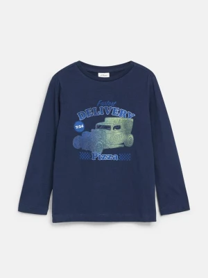Langarmshirt mit Artwork s.Oliver niebieski
