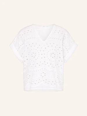 Lanius Bluzka Z Dziurkowanej Koronki weiss