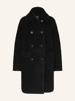 Lanius Płaszcz Wełniany schwarz