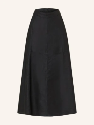 Lanius Spódnica Z Lnu blau