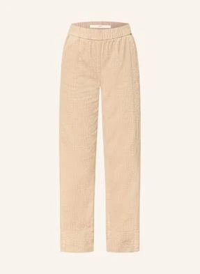 Lanius Spodnie Sztruksowe beige